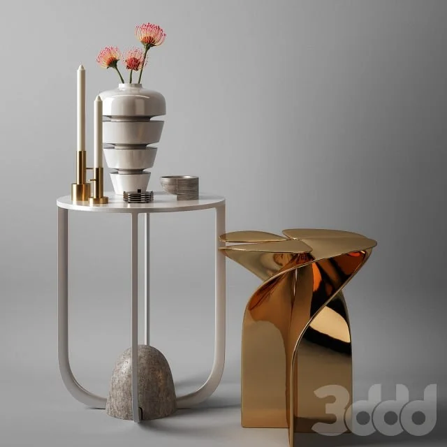 Louis Vuitton Blossom Stool with Decor